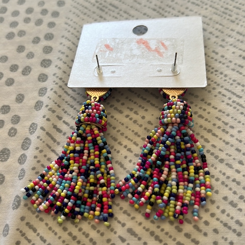 Multi colored earrings from Target - Picture 2 of 4